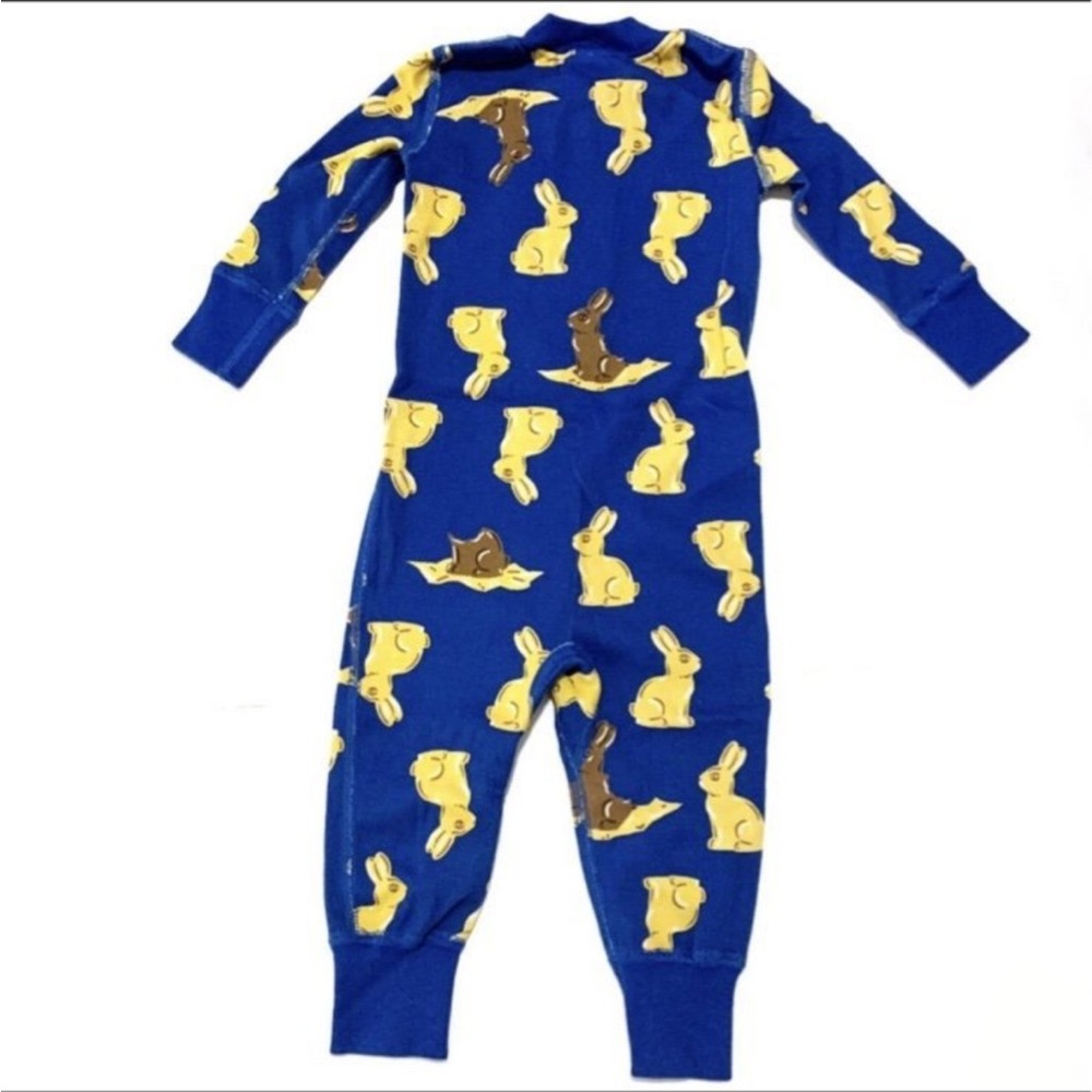 NWT - Hanna Andersson Blue Bunny Print Onesie 3-6
Months